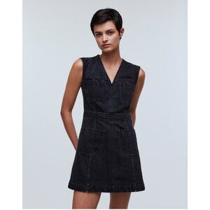 Madewell Denim Cap-Sleeve Mini Dress in Tarrybrook Wash Women's Size 6 NWT!